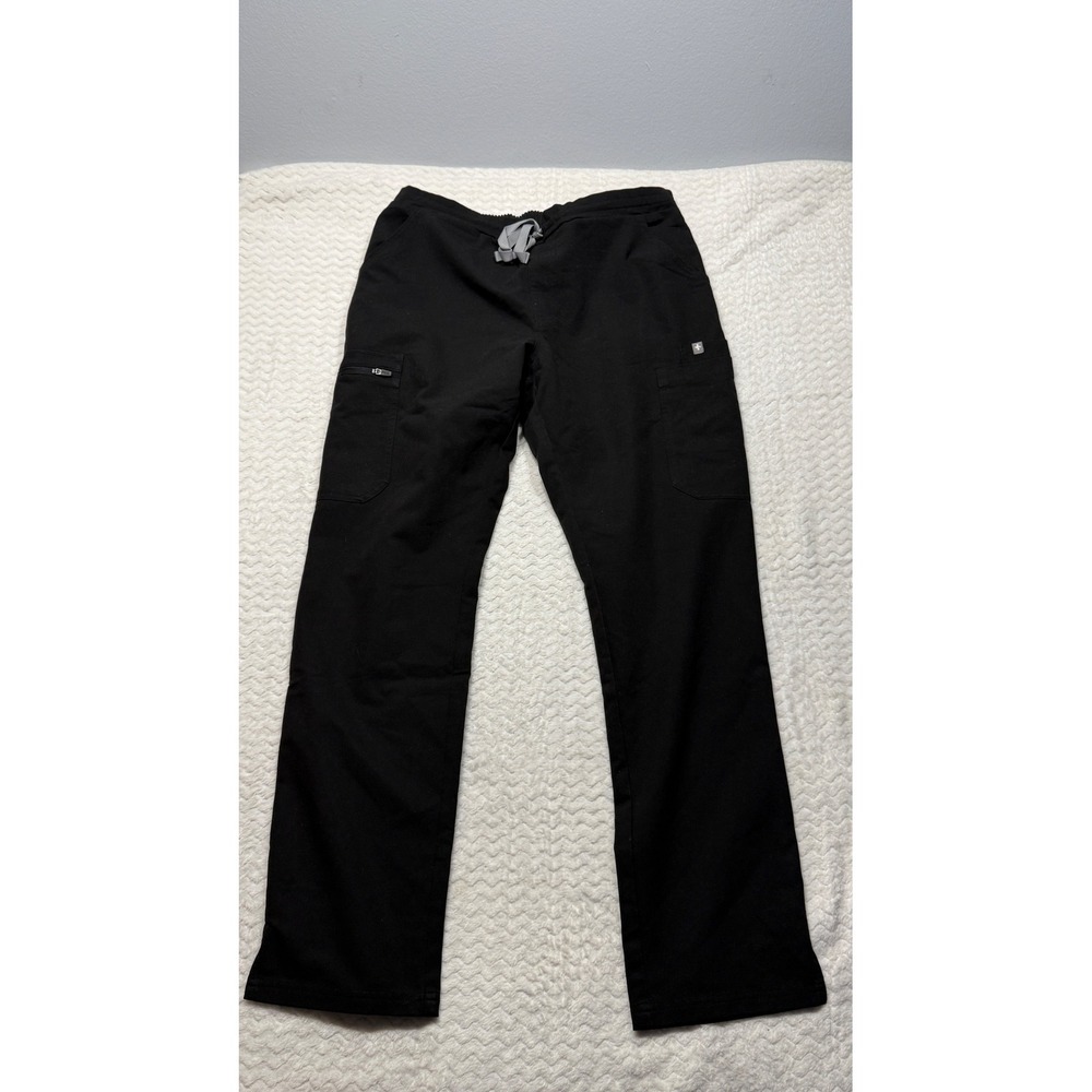 Figs Technical Collection Women Black Scrub Pants Medium Inseam 29